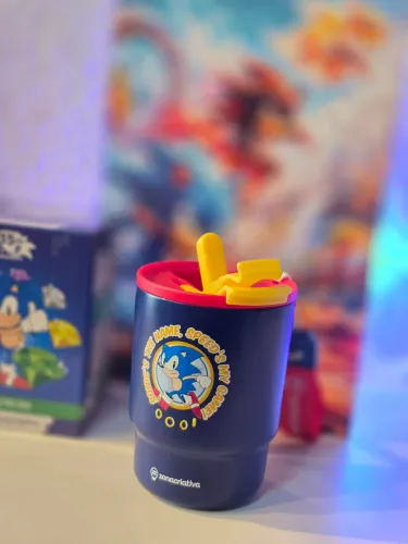 Sonic Copo Térmico OFICIAL Combo presente