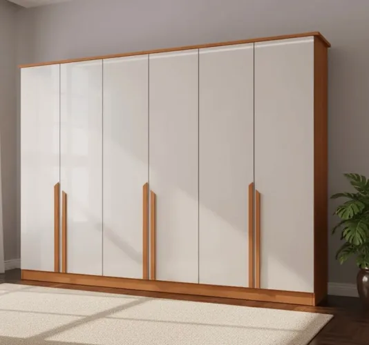 Guarda Roupa Lima Casal 6 Portas 6 Gavetas 100%MDF p54