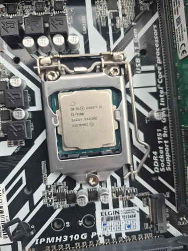 Placa Mãe IPMH 310 pro + Processador I3 9100 + 8gb Ram + Cooler