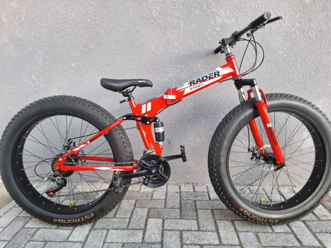 Bicicleta Fat Bike Dobrável Pneu largo Fat 21 marchas 21v (Nova)