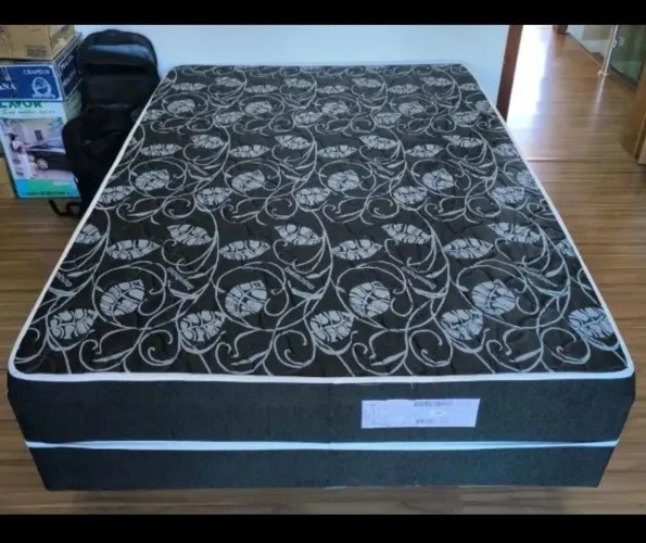 CAMA CASAL BOX CONJUGADA 20CM COM MOLAS FRETE GRÁTIS 