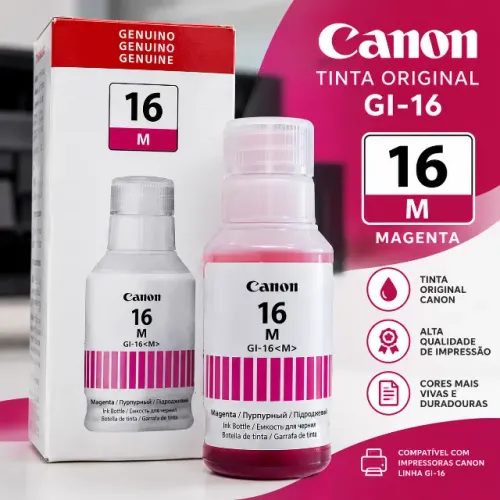 KIT 4 TINTAS ORIGINAIS CANON GI-16 - CMYK