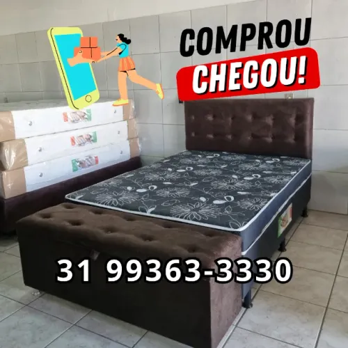 Nova/Lacrada - Cama Casal Molas Ensacadas - Pronta Entrega!!! Entrega Grátis!!!