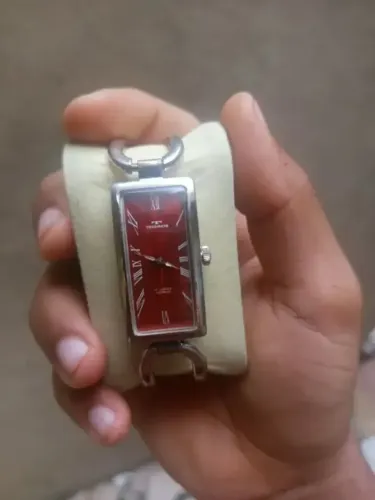 Relógio Raro Technos Suiço Curvex à corda (bananinha)