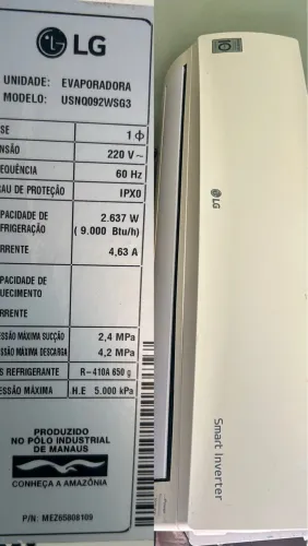 Ar condicionado 9000 BTU?s split inverter 