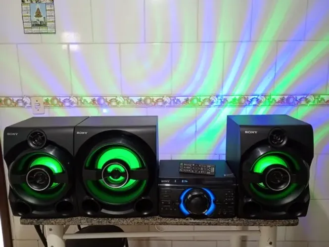 Som Sony - M-80D - Potente - 2150W/Rms - Bluetooth, HDMI, Usb, CD/Mp3 e etc. Funciona 100%