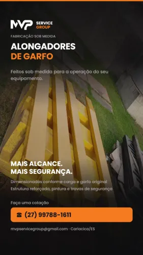 Fabricação de Alongadores de Garfo Para Empilhadeiras