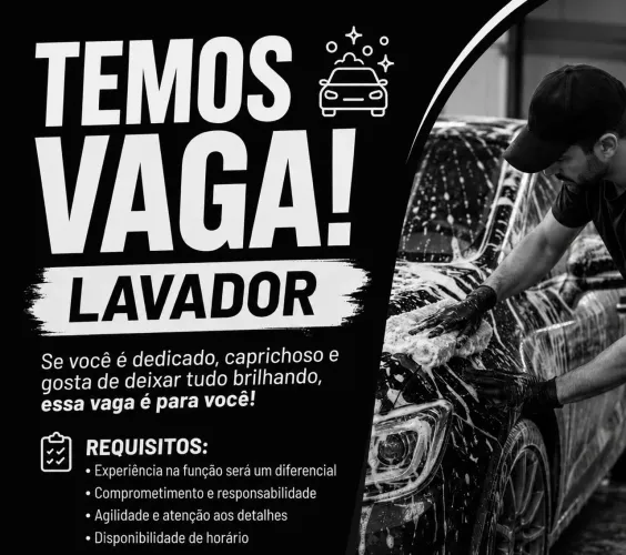 Vaga de lavador 