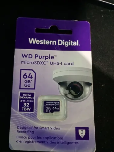 Cartao de memória 64 gb wd purple