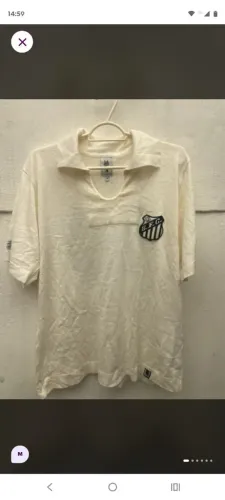 Camisa comemorativa primeiro gol de Pelé