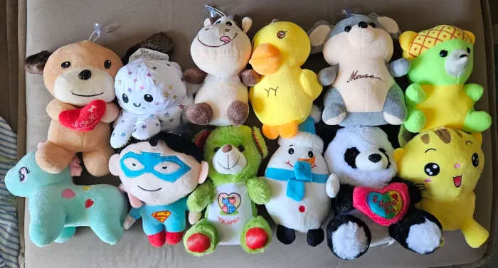 Kit com 12 Pelúcias perfeitas.
