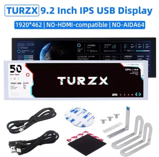 Tela Secundária IPS LCD 9.2" TURZX ARGB - Pronta Entrega Fortaleza