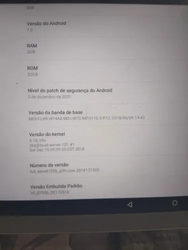 Tablet Android 7.0 - 2GB RAM / 32GB