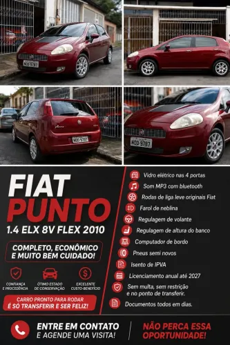 Fiat Punto ELX 1.4 Fire Flex 8V 5P 2010