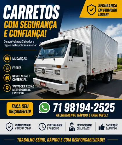 Frete e mudança capital interior