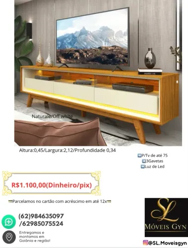 Rack com Led 3Gavetas