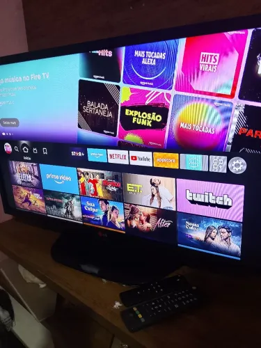 Televisão LG 32 polegadas com fire stick Tv