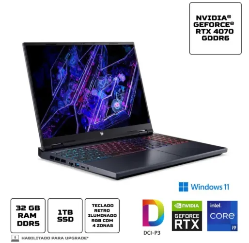 Notebook Gamer Acer Predator Helios Neo 16 PHN16- 72 - 99MY LACRADO