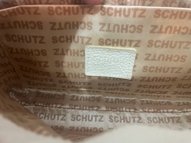 Bolsa Schultz original cor beje com corrente
