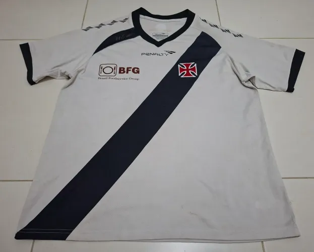 Camisa original Vasco Penalty branca 2013 #10 tam. EG