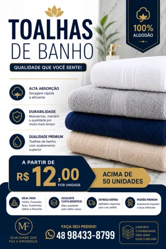 Toalhas Direto de fábrica