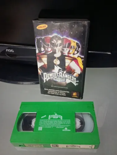 Fita VHS Power Rangers usada