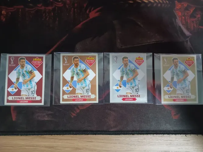 Set completo figurinhas Messi copa do mundo 2022