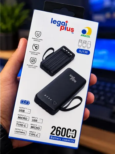 Carregador Portátil (Power bank) 26000mAh - Legal Plus