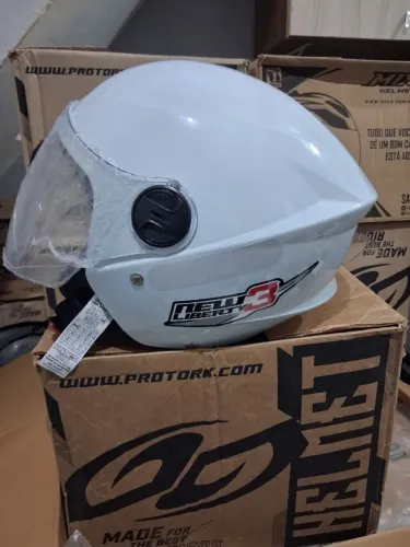 MEGA OFERTA!! CAPACETE NEW LIBERTY 3 BRANCO  
