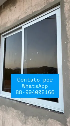 Janela de vidro / janela de alumínio e vidro / esquadrias / serralheria