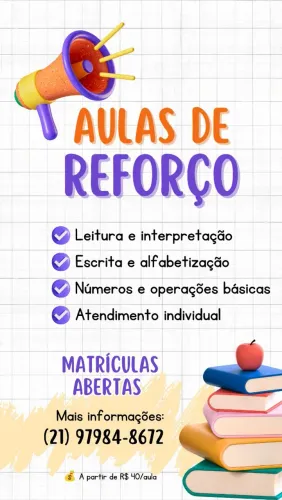 Aulas de Reforço