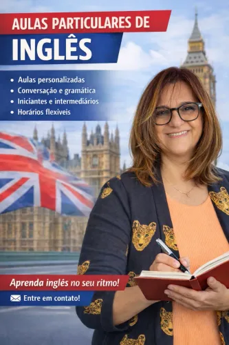 Aulas particulares de inglês presenciais ou on-line