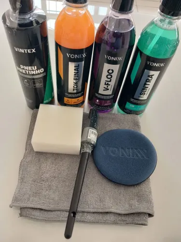 Limpador Bactericida, Shampoo Concentrado, Cera Rapida Kit Completo