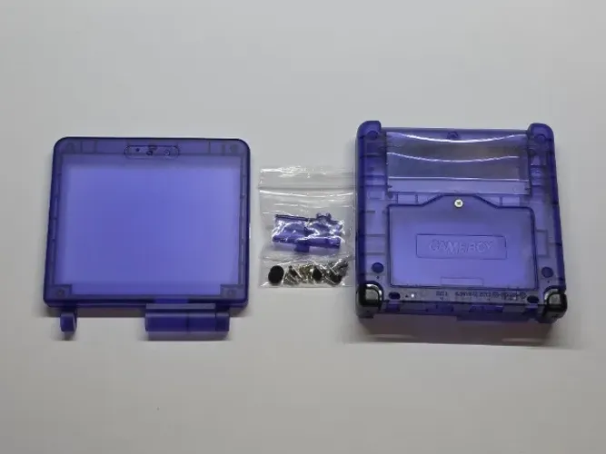 Carcaça Game Boy Advance GBA Azul Escuro Translúcido