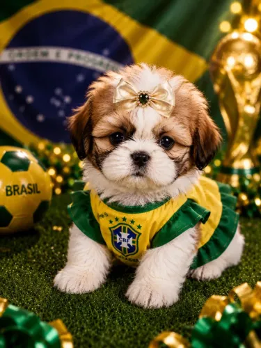 Shih Tzu Fêmea Mini | Linhagem Selecionada | Pedigree, Documentação e Garantia
