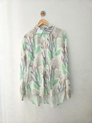 camisa chemise linho richards estampada 3