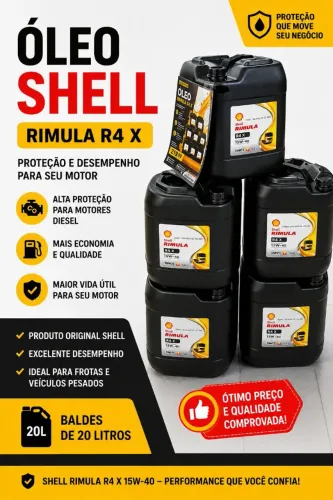 Promoção de óleo rímula 15w40 20 litros