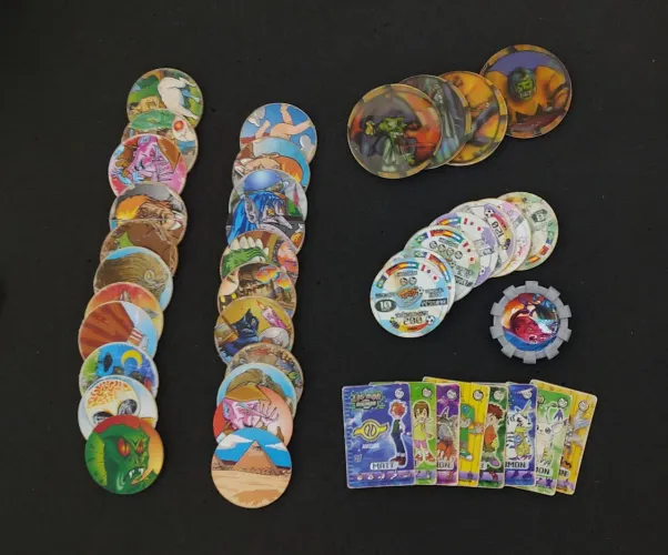 Tazos diversos Elma chips 