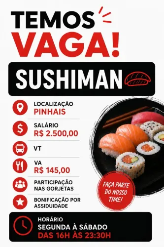 Vaga de Sushiman