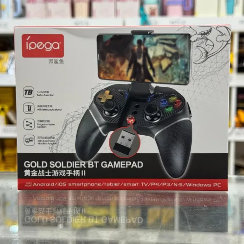 Gamepad bluetooth ipega Android IOS PC com turbo e LED
