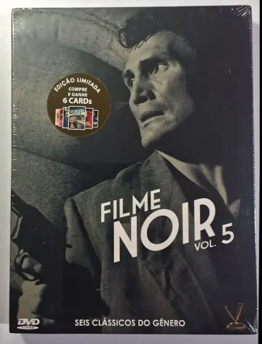Dvd Coleção Filme Noir Vol. 5 ( Box Lacrado com 3 Discos) inclui doc. Carta para Elia