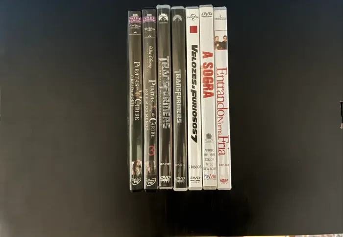 Coleção Filmes em DVD (Transformers, Piratas do Caribe, Velozes e Furiosos)