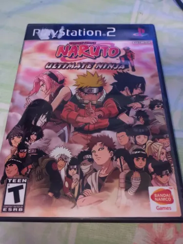 Naruto Ultimate ninja PS2 ( jogo original europeu) OBS: capa REIMPRESSA e manual réplica.