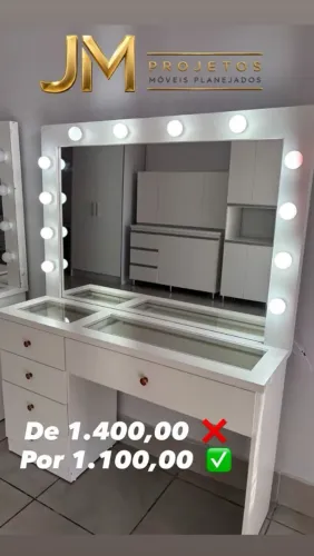 Penteadeira na promoção