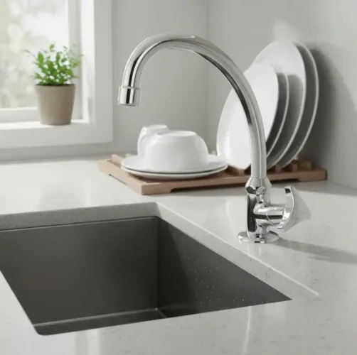 Torneira de Cozinha Mesa Tubo Móvel Aquarius Fabrimar