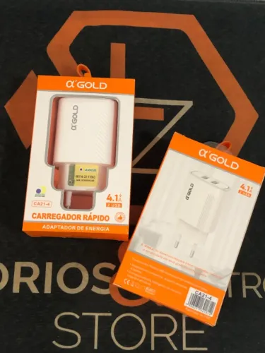 Fonte de Carregador Rápido aGold 2 USB 4.1A