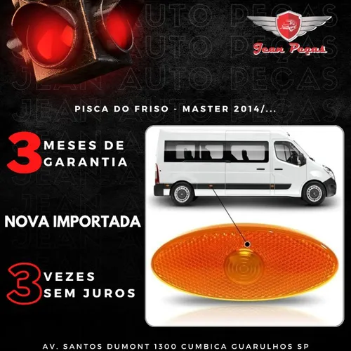 pisca do freio, master 2014/...