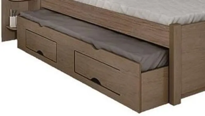 Cama Auxiliar Milenio Sem Colchão Marrom Escuro Até 12x - Frete Grátis 