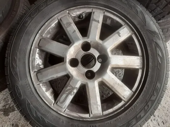 Roda aro 15 Gm Meriva Premium Original prata 4x100 jogo usadas 