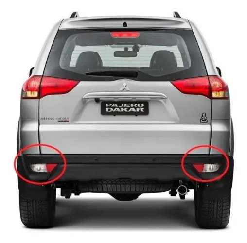 Lanterna Parachoque Mitsubishi Pajero Dakar 2009 à 2016 - Traseiro Bicolor - Refletiva